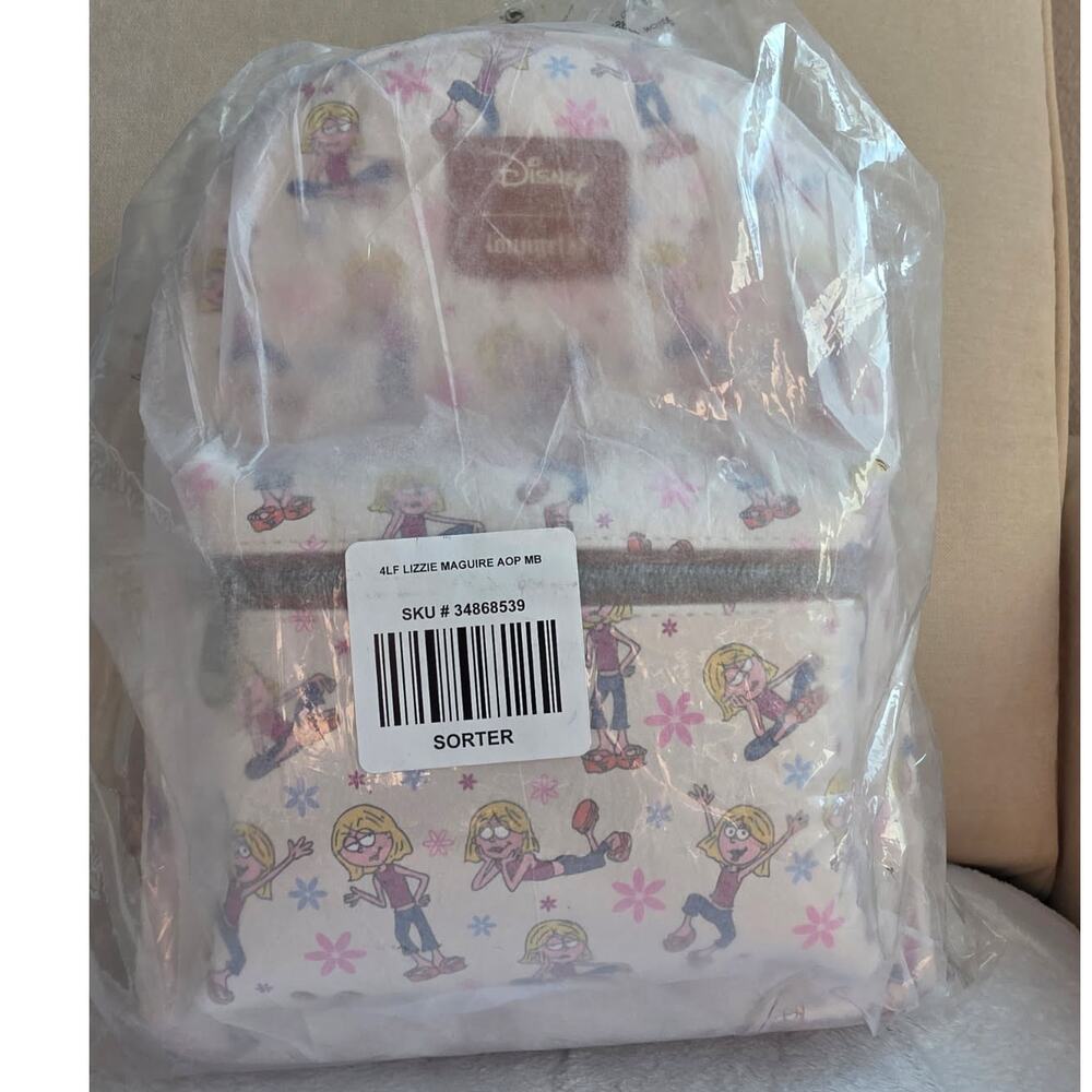 Loungefly Disney Lizzie McGuire Cartoon Lizzie Mini Backpack | NWT - Picture 5 of 6